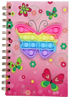 Vintager Dreamy Butterfly Delights Fluttering Wings Pop-It Notebook Diary For Writers A5 Diary Ruled Pages 100 Pages(Multipurpose)