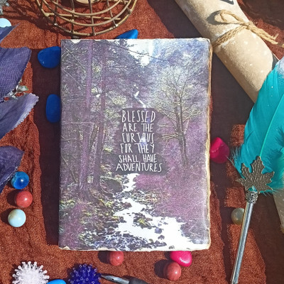 tarun craft Eco Friendly Unruled Handmade Paper Made of Cotton Rags Tree of Life A5 Diary Unruled 144 Pages(Multicolor)