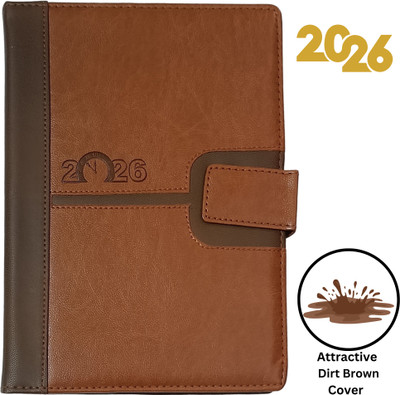 ShreeGanadhish 2024 B5 Diary Magnetic Flap |Planner/Organizer |Office &Personal use| 24X18X3 CM Regular Diary Ruled 365 Pages(Persian Orange)