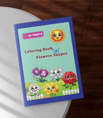 RJPRINTS Staple-Bound Coloring Book A4 Note Pad Plain 25 Pages(Multicolor, Pack of 5)