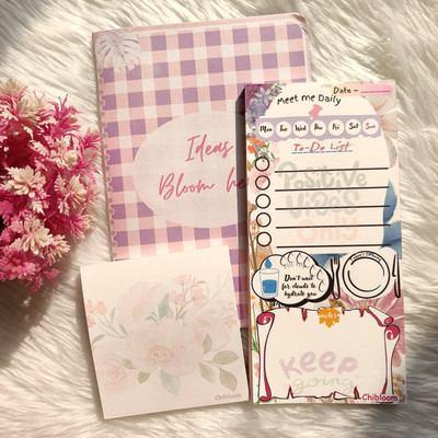 Chibloom Planners & To-Do Lists Regular Planner/Organizer Unruled 120 Pages(Multicolor, Pack of 3)