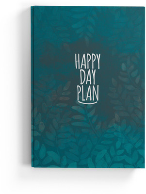 Doodle Monk Happy Day Plan - Undated Planner - Hardcase A5 Planner Designed 192 Pages(Blue, Green, Black)