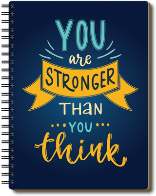 Nourish Life A5 Planner/Organizer Ruled 220 Pages(STONGERTHANYOUTHINK)