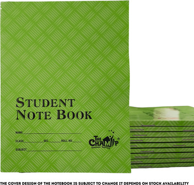 Subhash Stationery Subhash A5 Notebook Rulled 120 Pages(Multicolor, Pack of 10)