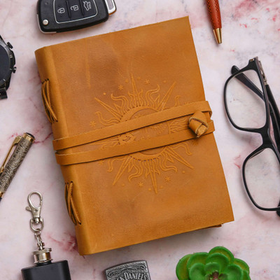 SHRIVACRAFTS Handmade Regular Diary unruled 200 Pages(Multicolor)