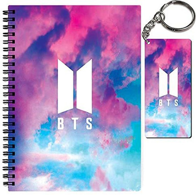 craft maniacs A5 NOTEBOOK + KEYCHAIN COLLECTION A5 Notebook RULED 160 Pages(White)