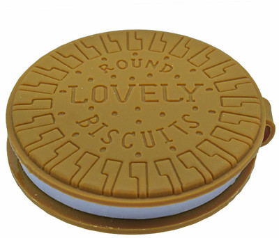 Revaj Round Lovely Biscuits Shaped Notepad B6 Note Pad Non Ruled 100 Pages(Brown)