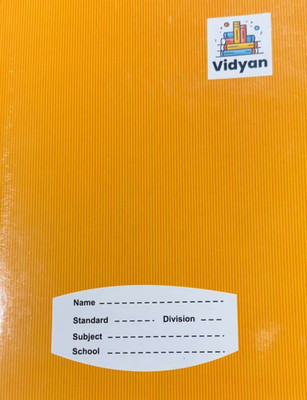 Vidyan 18*24 Notebooks B5 Notebook Ruled 144 Pages(Orange, Pack of 5)