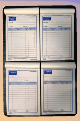 A-ONE 2025 A5 Cash Memo 100+100 page simple and karban 200 Pages(White, Pack of 4)