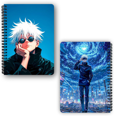 Goku Ki Dukan Jujutsu Kaisen Notebook Gojo Itadori A5 Diary Unruled 150 Pages(Mulitcolour)