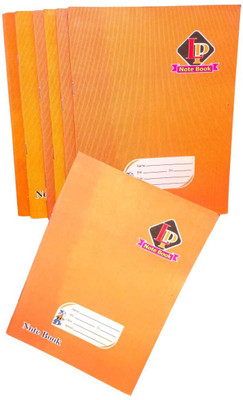 RB Collection LP NOTEBOOK Regular Notebook SINGLE AND FOUR LINE RULLED 120 Pages(SMOOTH WHITE, Pack of 6)