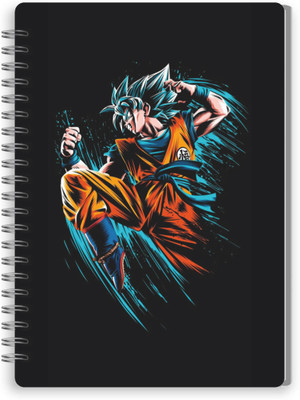 VYBE The Smart Choice Printed Dragon Ball Goku A5 Note Pad Wiro Finished 100 Pages(Multicolor18)