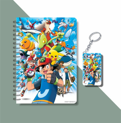 craft maniacs POKEMON 2023 NOTEBOOK COLLECTION A5 Notebook RULED 160 Pages(White)