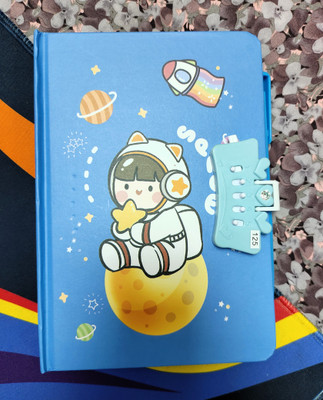 Paper Bear Astronaut Regular Diary Designer 80 Pages(Blue)
