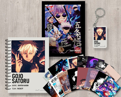 craft maniacs JUJUTSU KAISEN GIFTING SET A5 Diary RULED 120 Pages(Red)