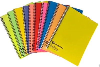 UNIQPAL Notebook A4 Notebook Unruled 200 Pages(Multicolor, Pack of 10)