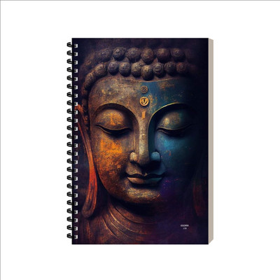 ESCAPER Buddha Devotional Diary Notebook, Aesthetic Stationery Diary, Notepad A5 Diary Ruled 160 Pages(Lord Buddha Design 2)