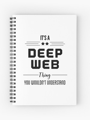 TheHackStore Deep Web Hacker Printed A5 Notebook Ruled 200 Pages(Multicolor)
