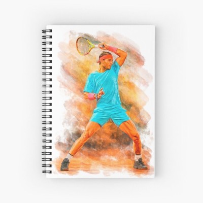 craft maniacs 2024 RAFAEL NADAL NOTEBOOK A5 Notebook RULED 160 Pages(Multicolor)