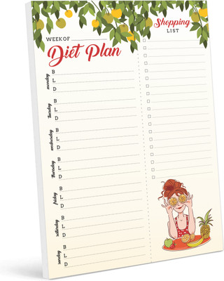 Inkdotpot Meal Planner Regular Planner Unruled 54 Pages(Green)
