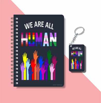 craft maniacs PRIDE A5 Notebook RULED 160 Pages(Black)