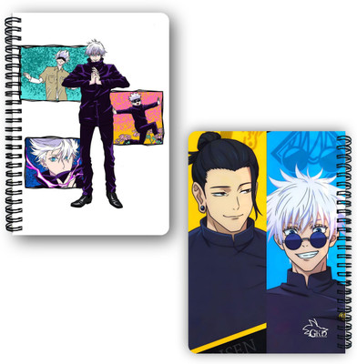 Goku Ki Dukan Jujutsu Kaisen Notebook Gojo Itadori A5 Diary Unruled 150 Pages(Mulitcolour)