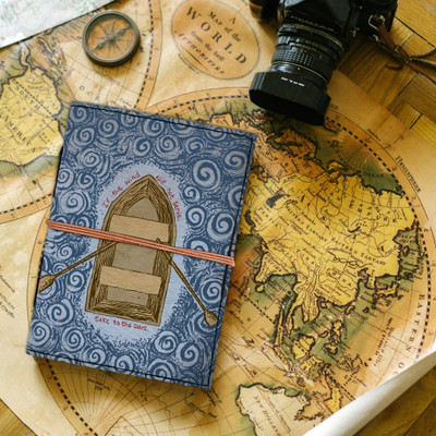 MR KRAFT Designer leather journal with thread lock pattern 200 pages 5*7 inches t-002 A5 Diary UNRULED 200 Pages(multicolor 02)