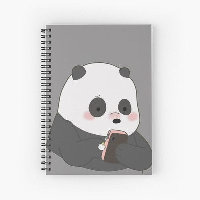 craft maniacs BARE BEARS 2023 COLLECTION A5 Notebook RULED 160 Pages(Multicolor)