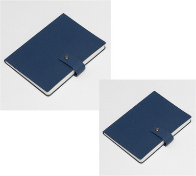 The Startup Bazaar 2023 Lether Button Diary B5 Diary 2024-2025 200 Pages(Blue, Pack of 2)