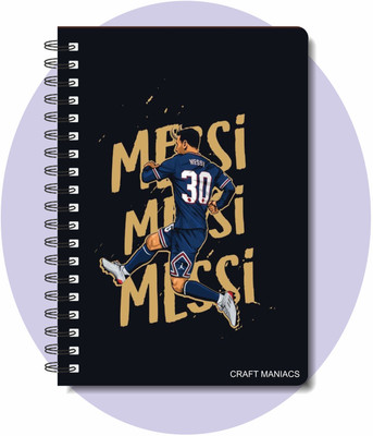 craft maniacs FOOTBALLER DIARY A5 Notebook RULED 120 Pages(Multicolor)