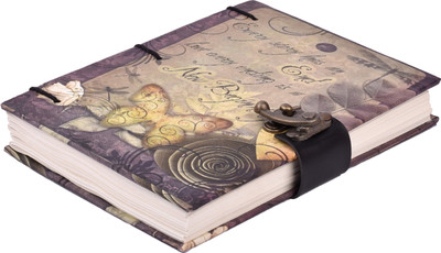 NIZAM HANDICRAFT Aesthetic Hand Crafted A5 Notebook UNRULED 200 Pages(Multicolor)