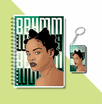 craft maniacs RIHANNA 2023 NOTEBOOK COLLECTION A5 Notebook RULED 160 Pages(Pink)