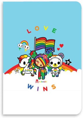 Macmerise TD Love Wins A5 Diary Ruled 100 Pages(Multicolor)