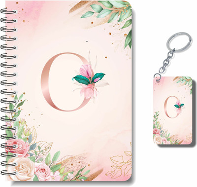 craft maniacs A5 NOTEBOOK + KEYCHAIN COLLECTION A5 Notebook RULED 160 Pages(Pink)