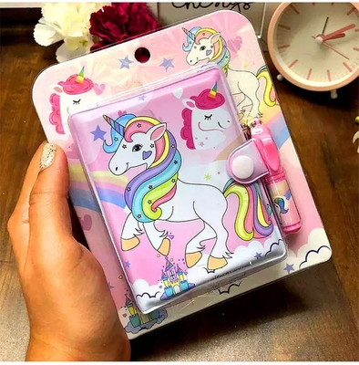 BIZDOM UNICORN Pocket-size Diary RULED 50 Pages(Multicolor)