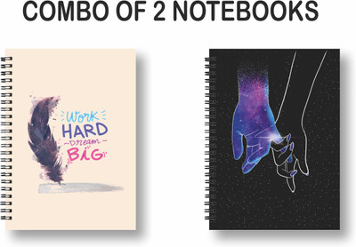 ROT RIX combo of 2 Notebooks A5 Diary ruled 144 Pages(Multicolor, Pack of 2)