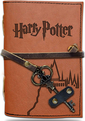 DI-KRAFT Handmade Classic Design Printed A6 Diary Unruled 150 Pages(Brown 4)
