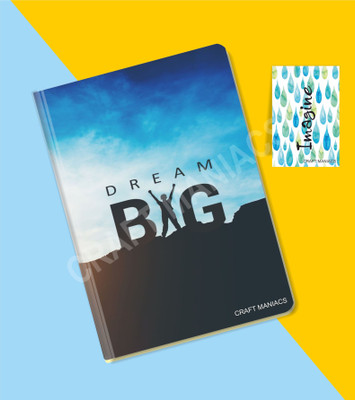 craft maniacs GLUEBIND DIARY A5 Diary RULED 100 Pages(Multicolor)