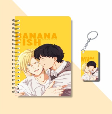 craft maniacs BANANA FISH COLLECTION A5 Diary RULED 160 Pages(Multicolor)