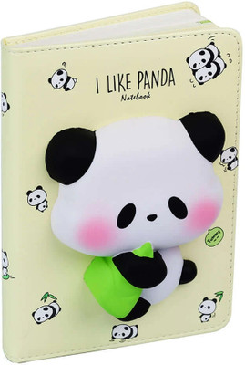 Uni Seoul squishy notebook Mini Notebook unruled 128 Pages(Black, White)