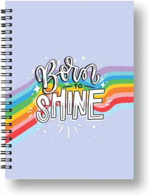 craft maniacs A5 A5 Notebook RULED 160 Pages(BORN TO SHINE)
