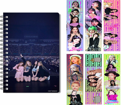craft maniacs 2023 BLACKPINK DIARY & FREEBIE BOOKMARK A5 Diary RULED 160 Pages(BLACKPINK SPECIAL)
