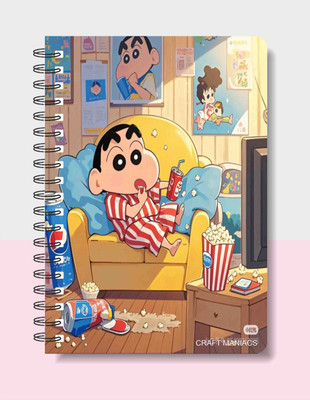 craft maniacs SHINCHAN DIARY 2025 A5 Notebook RULED 160 Pages(Multicolor)