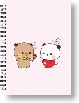 craft maniacs CUTE 2023 COLLECTION A5 Notebook RULED 160 Pages(Black)