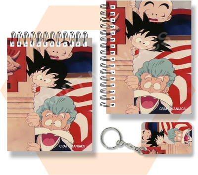 craft maniacs GOKU NOTEBOOKS A6 Notebook UNRULED 100 Pages(Green)