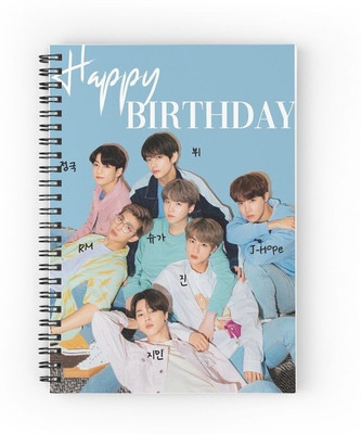 craft maniacs BTS 2023 NEW DIARIES A5 Diary RULED 160 Pages(Multicolor)