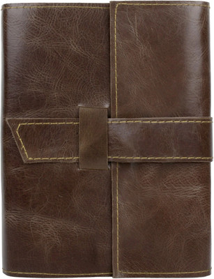 Rustic Town Handmade Leather Refillable Journal Regular Journal Ruled 200 Pages(Brown)