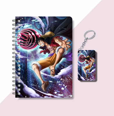 craft maniacs 2023 MONEY D LUFFY COLLECTION A5 Notebook RULED 160 Pages(DIARY + KEYCHAIN)
