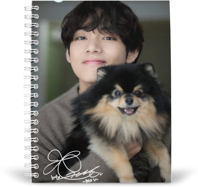 craft maniacs BTS V WITH YEOJAN A5 RULED 160 PAGES DIARY A5 Diary RULED 160 Pages(Multicolor)