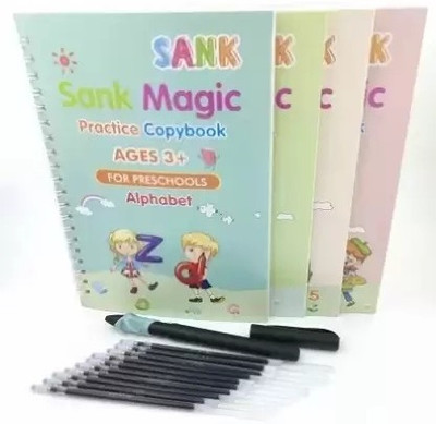 NKKL Magic Practice Copybook Book-size Organizer Ruled 40 Pages(Multicolor)